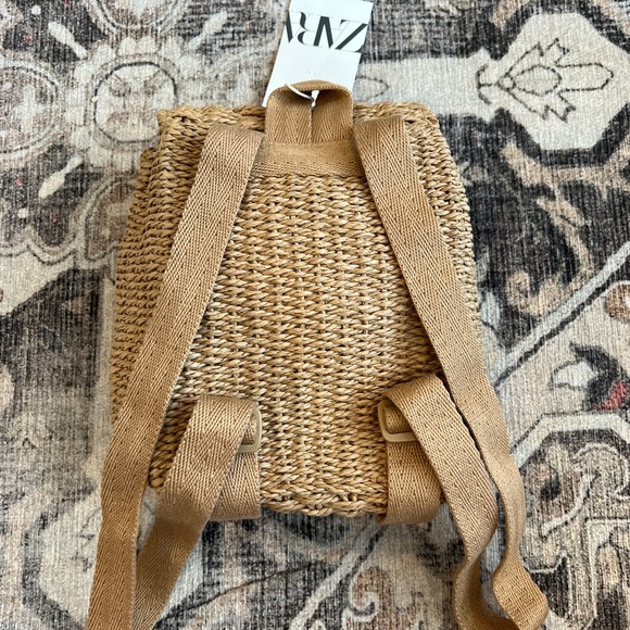 NWT Zara Rattan House Backpack - Picture 4 of 7